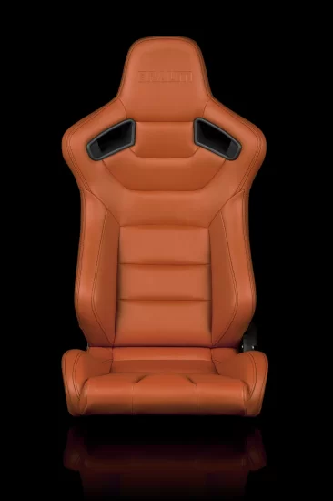 Braum Elite British Tan Leatherette Reclining Seats - Pair