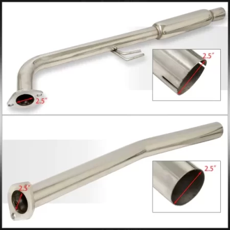 (image for) JDM Sport Genesis Coupe 2.0T Stainless Steel Polished Tip Cat Back Exhaust System 2010 - 2014