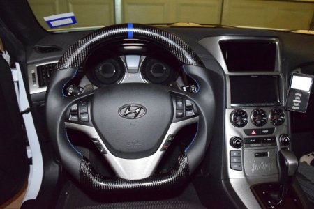 (image for) SGW D-Cut Custom Steering Wheel Genesis Coupe 2010 - 2016