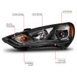 (image for) Anzo Genesis Coupe Plank Style HID Headlights 2013 – 2016