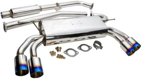 JDM Sport Genesis Coupe 2.0T Stainless Steel Burnt Tips Cat Back Exhaust System 2010 - 2014