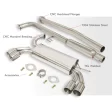 (image for) JDM Sport Genesis Coupe 2.0T Stainless Steel Polished Tip Cat Back Exhaust System 2010 - 2014