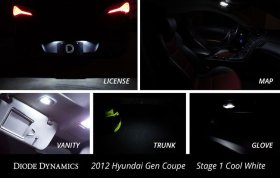 Diode Dynamics Genesis Coupe Interior Kit Stage 2 2010 – 2016