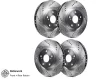 (image for) Rotorworks Genesis G70 Zinc Coated Drilled & Slotted Rotors FRONT & REAR SET 2018 – 2023