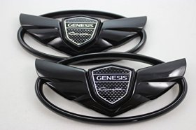 The Art of Speed Genesis Coupe Wing Emblem Set - Gloss Black 