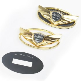 The Art of Speed Genesis Coupe Wing Emblem Set - Gold 