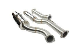 ISR PERFORMANCE Genesis Coupe 2.0T GT Polished Tip Single Exit Cat Back Exhaust System 2010 - 2014