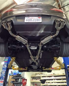 Jun B.L. Genesis Coupe 2.0T Type R Polished or Burnt Tips Cat Back Exhaust System 2010 - 2014