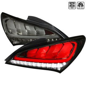 Spec-D Genesis Coupe Chrome Housing Smoked Lens Sequential LED Tail Lights 2010 – 2016