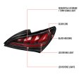 (image for) Spec-D Genesis Coupe Satin Black Housing Red Lens Sequential LED Tail Lights 2010 – 2016