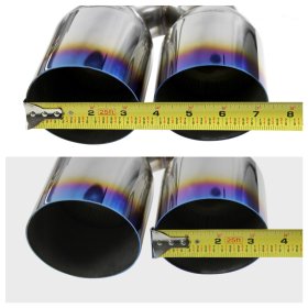Spec-D Tuning Genesis Coupe 2.0T STAINLESS STEEL Burnt Tips Cat Back Exhaust System 2010 - 2014