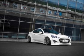 Monster Service Genesis Coupe V2 Wide Body Front Flares 2010 - 2016