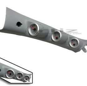 Ortiz Customs Genesis Coupe Gray Triple Gauge Pod (Pillar)