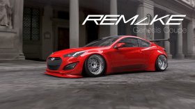 Remake Genesis Coupe Wide Body Rear Flares 2010 - 2016