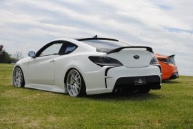 Sequence Genesis Coupe Fiberglass Spec-RS Side Skirts Pair 2010 - 2016