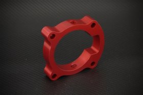 Torque Solution Genesis Coupe 2.0T Red Throttle Body Spacer 2010 - 2012
