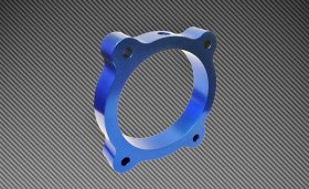 Torque Solution Genesis Coupe 3.8 Blue Throttle Body Spacer 2013 - 2016 