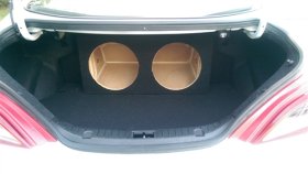 Zenclosures Dual 12 inch Subwoofer Enclosure Genesis Coupe 2010 - 2016