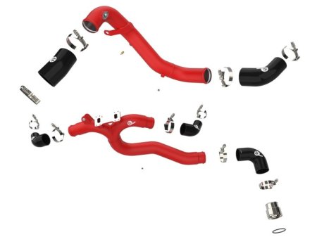 (image for) AFE BladeRunner Genesis G70 3.3 Aluminum 3 inch Charge Pipe Kit Red 2019 – 2022