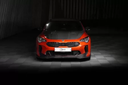 (image for) ADRO KIA STINGER Carbon Fiber V2 Upper & Lower Front Lip 2018 – 2023