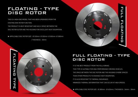 (image for) Fella Stinger 3.3T 2 Piece Rotor and Brake Pad Front & Rear Set 2018 – 2023